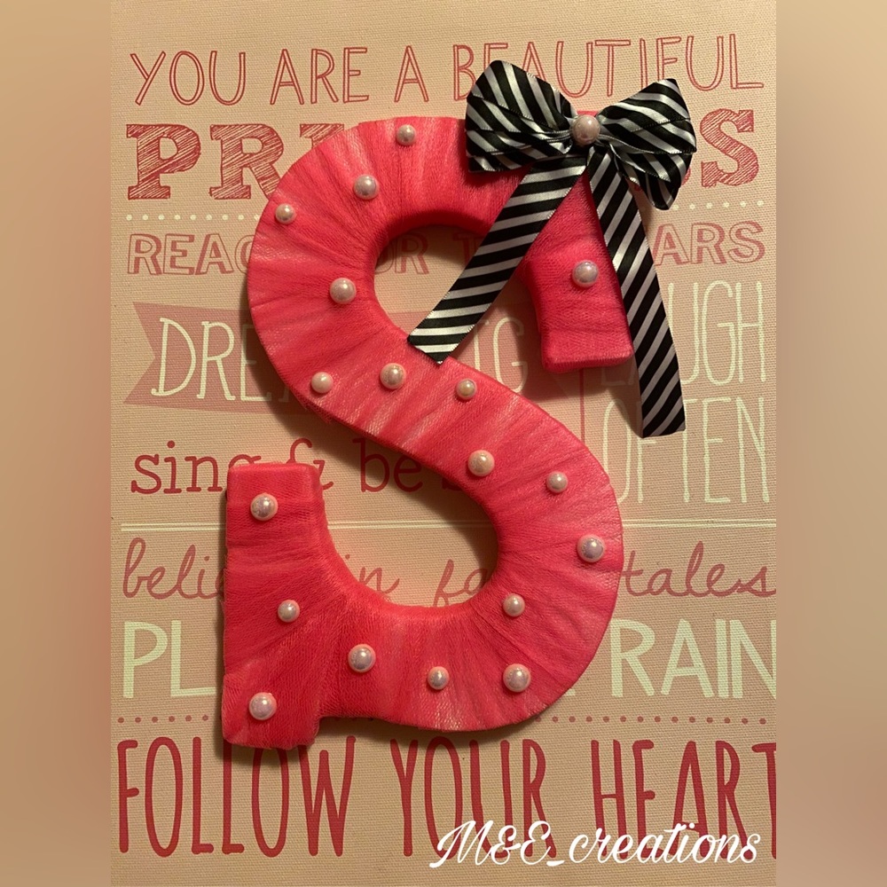 wooden letter “S”